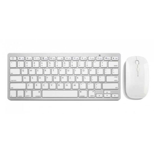 2.4Ghz Wireless Mini Keyboard And Mouse Combo USB Support White